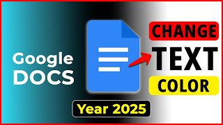 HOW TO CHANGE TEXT COLOR IN GOOGLE DOCS | Step by Step Tutorial 2024 🎨