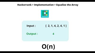 HackerRank : Equalize the Array