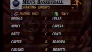 1994 Goodwill Games Gold Medal Game Basketball Puerto Rico vs Italty