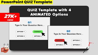 85.PowerPoint Quiz Animation Template | PowerPoint Quiz Template