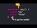 I actually use JavaScript generator functions
