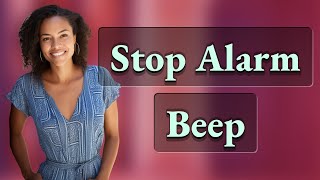 How Can I Stop a Smoke Alarm Beeping Without Changing Its Battery?