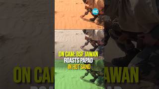 On Cam: BSF Jawan Roasts Papad In Hot Sand | Rajasthan Heatwave