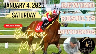 MMTCI RACE REWIND RESULTS AND DIVIDEND JANUARY 4, 2025 SATURDAY RACE REVIEW