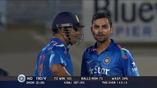 Virat Kohli - 123 vs New Zealand | 1st ODI @ Napier | NZ v IND 2014