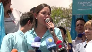 Opositora venezolana impedida de inscribirse para legislativas