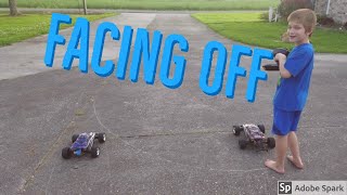 Brushed Traxxas rustler xl-5 vs brushless hobbywing/jrelecs, Ends in Crash