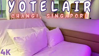 YotelAir Singapore Changi Airport Hotel Tour Futuristic#SingaporeHotels@Jewel (4K)