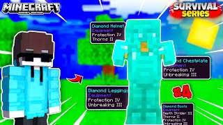 Making Fully Enchanted Diamond armour🔥🔥In My Survival World 🤩🤩🥳 ( In Mobile ) 🤩🤩🔥🔥