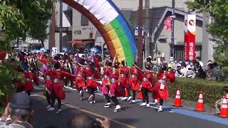 朝霞鳴子一族め組『Oh！炎合戦～Yell to the world～』／第17回 浦和よさこい2022@JR南浦和駅 東口駅前通り（B会場）