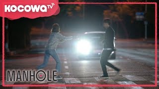 [Manhole] Ep 14_Jae-Hyun tries to run over Pil to murder him (Eng sub)