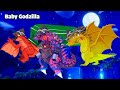 Baby King Ghidorah, Mecha Godzilla vs Rodan || Coffin Dance Song Meme Cover