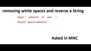 Write a Stream API Program to remove white spaces and reverse a String in Java | Java8 | Stream API