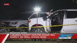 Suspect fatally shot by Cabarrus County deputies: Sheriff’s Office