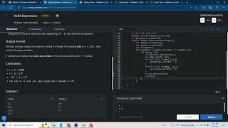 Valid Expression Starters 78 Codechef solution in java