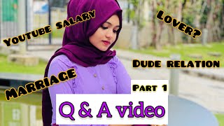 ഞങ്ങൾ പ്രണയത്തിലാണോ🙈😱?salary revealed q & a video part 1 |alfalavinojkhan|q&avideo part1|