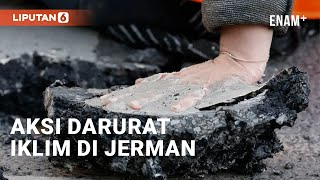 Aktivis Lingkungan Nekat Tempelkan Tangan di Jalan saat Aksi Darurat Iklim di Jerman | Liputan6