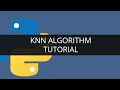 Python KNN Algorithm Tutorial | Python for Big Data Analytics | Edureka