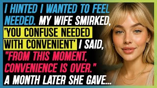 Wife Said, 'You’re Not Needed, Just Convenient.' I Ended the Convenience That Day.A Month Later She…