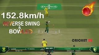 Cricket 22 - Reverse Swing / stumps goes out of screen