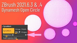 081 ZBrush 2021.6.3 \u0026 .4 - 새로운 DYNAMESH 옵션, 작은 물체에 대한 더 높은 해상도!!