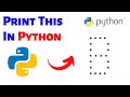 How to print 'B' letter pattern of stars using Python | Python Pattern Programs | Learnonpy |