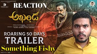 Akhanda Roaring 50 Days Trailer Reaction in Hindi, Nandamuri Balakrishna,Boyapati Srinu Pragya