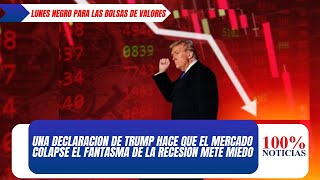 Trump hace caer las bolsas por temor a recesión económica en EEUU