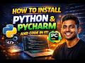 How to install python,pycharm and How to coding it