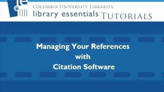 Library Essentials: Managing Your Resources with Citation Software
