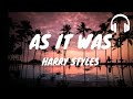 Harry Styles - As It Was 8D Audio (Lyrics)