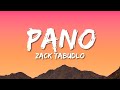 Zack Tabudlo - Pano (Lyrics) 