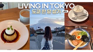 [도쿄 한달 살기 VLOG]🇯🇵EP.03 :: 가와구치코 후지산 렌트여행🗻| 도쿄대 축제 탐방🎊 | 비엔나커피 발상지 카페☕️ | 진보초 책방거리📚 | 긴자, 다이칸야마 쇼핑🛍