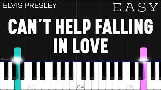 Can't Help Falling In Love - Elvis Presley | EASY Piano Tutorial