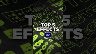 Top 5 Best Effects in After Effects You Should Know!