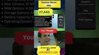 Realme Narzo N61 : Features, Specs \u0026 First Impressions! 🔥 #RealmeNarzoN61