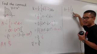 Find the centroid, calculus 2
