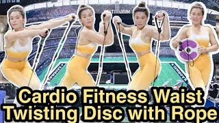 Cardio Fitness Waist Twisting Disc with Rope