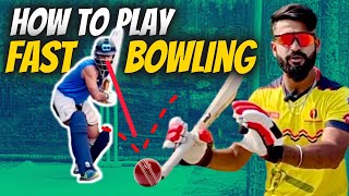 How to Play FAST BOWLING in Cricket : 5 LIFE Changing TIPS by IPL Coach🔥🔥| How to Play PACE Bowling✅