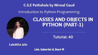 Classes and Objects - Part 1: Tutorial 40