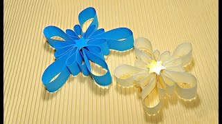 New easy Snowflake! Quick and rich idea for Christmas
