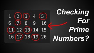 Checking For Prime Numbers (Python Beginner Practice Question 3)
