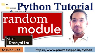 #65 Python Tutorial for Beginners | random module in python