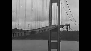 Der spektakuläre Einsturz der Tacoma Narrows Bridge in Washington 1940