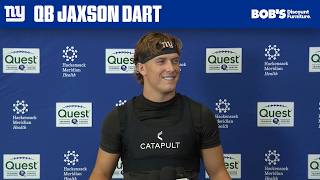 Jaxson Dart on Building Chemistry with New Playmakers | New York Giants