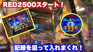 【メダルゲーム】RED2500スタートのスピンフィーバー！さらにゴールドも止まる！？