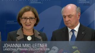 Johanna Mikl-Leitner wird erste Landeshauptfrau Niederösterreichs