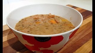 How to make Low Carb Creamy Ham And Lentil Soup