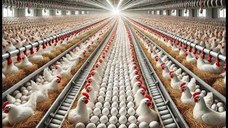 How Chickens Farm Make Million Eggs - Inside Modern Chickens Farm - Modern Poultry Farm