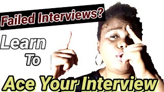 FAILED INTERVIEWS? Learn Your Job Interview Tips 2020